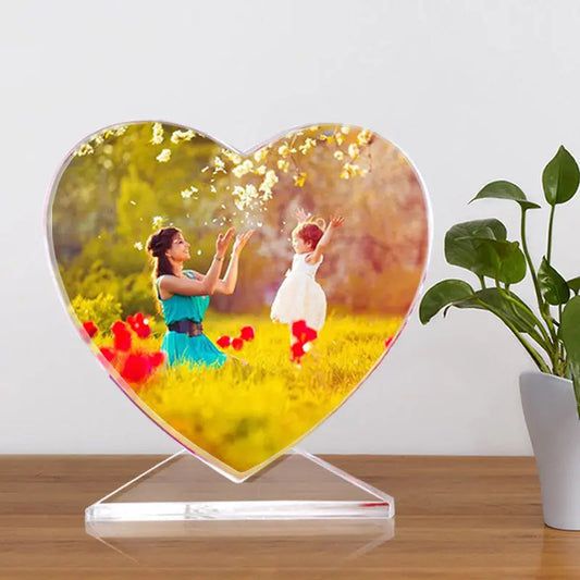 Custom Crystal Photo Laser Love Photo Frame Photo Engraving WAUTTON