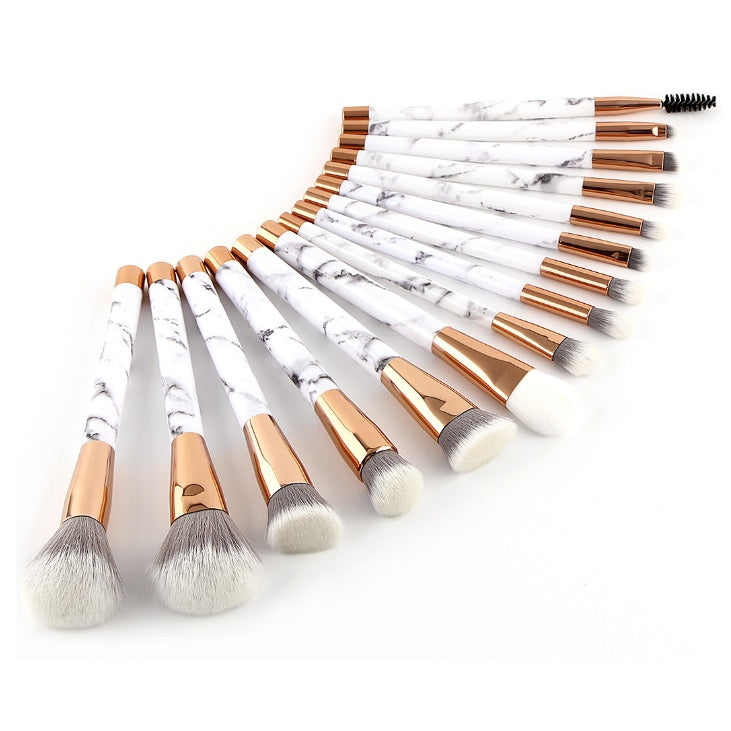 11 sets of marble makeup brush with makeup brush beauty makeup kit 11 makeup brush sets WAUTTON